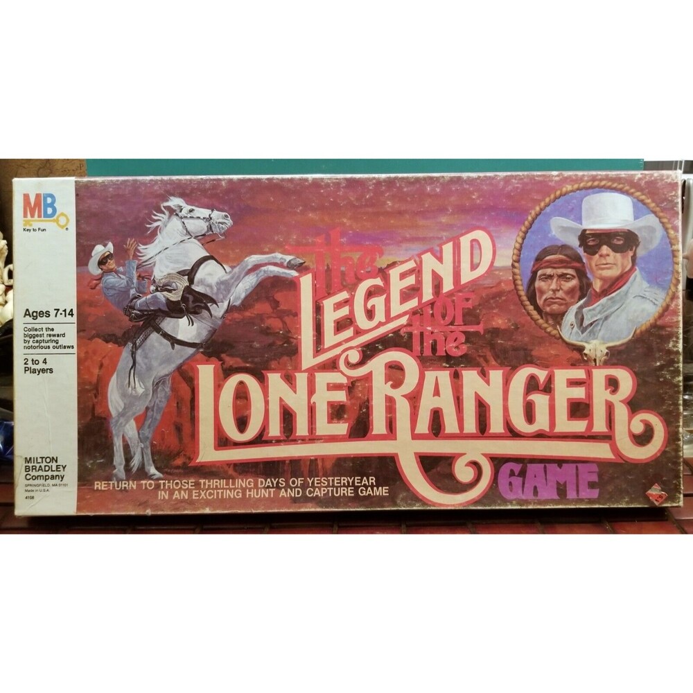 1980 The Legend of The Lone Ranger Board Game Milton Bradley Missing 1 Card